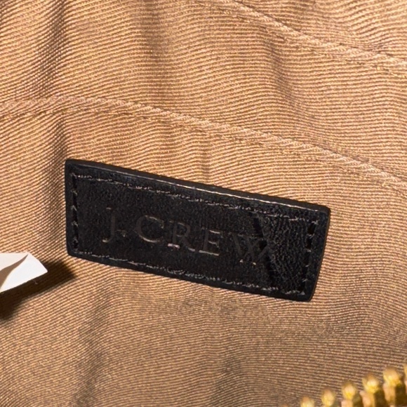 J. Crew Tilbury Coral Dark Poppy 100% Leather Crossbody Bag Purse - Picture 4 of 9